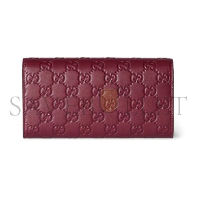 GUCCI GG EMBLEM CONTINENTAL WALLET ‎‎847210 (19*10*3.5cm)